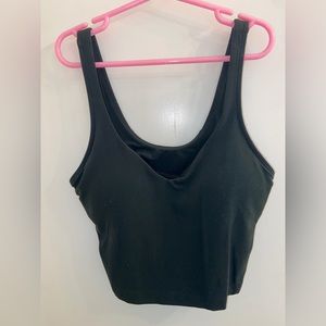 Dark Green/Forest green Lululemon crop tank